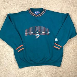 Starter NFL Miami Dolphins Crewneck Sweater XL